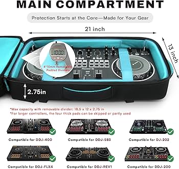 Amazon.com: AUROTIER DJ Controller Bag for DDJ-FLX4/DDJ 200/DDJ