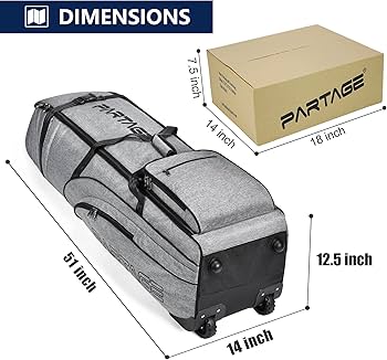 Amazon | Partage ゴルフトラベルバッグ ホイール付き ゴルフトラベル