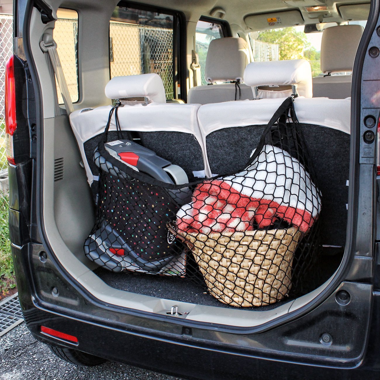 Amazon | ハイエース200系 ラゲッジネット トランクネット 荷物固定