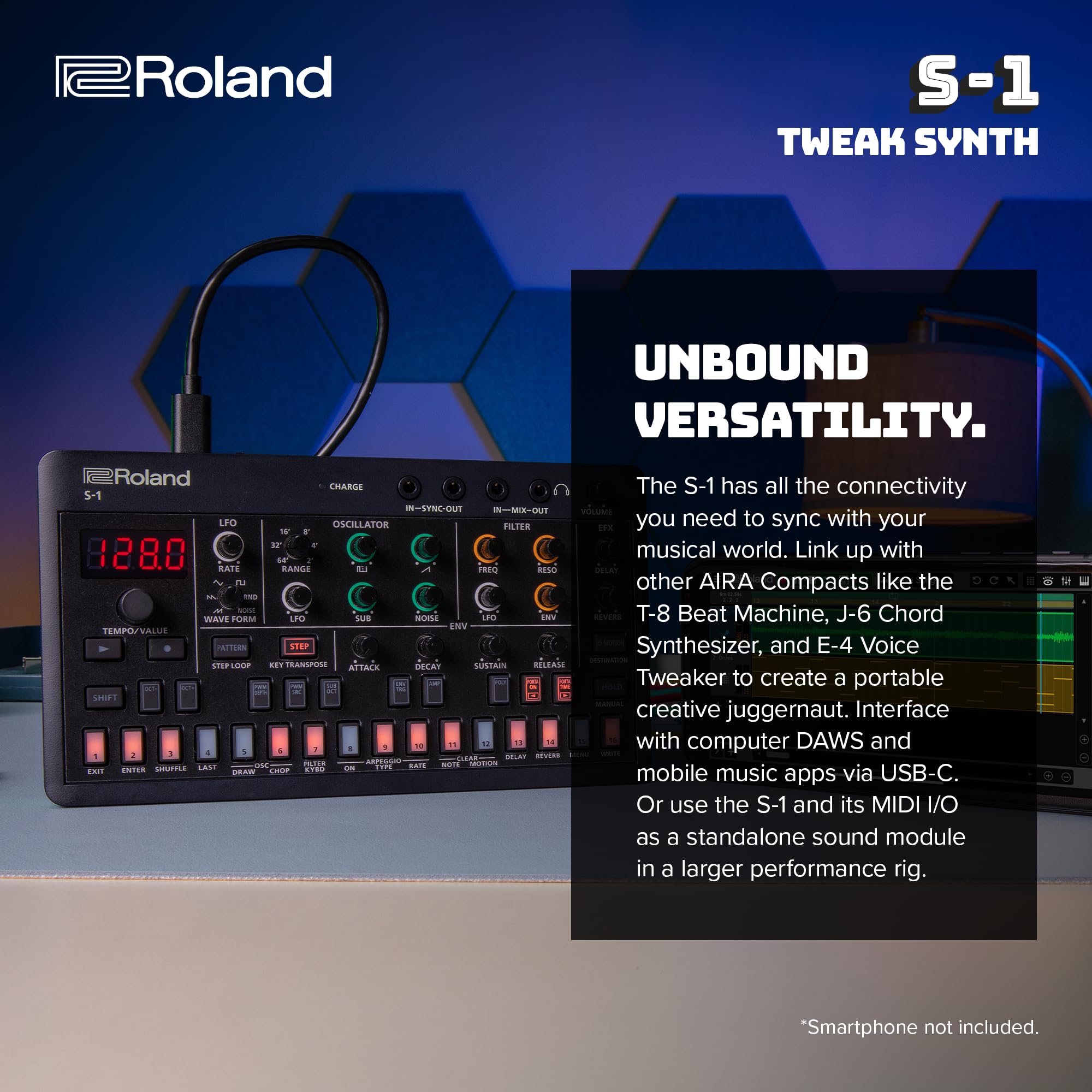 Amazon | Roland S-1 Tweak Synth Compact ポリフォニック