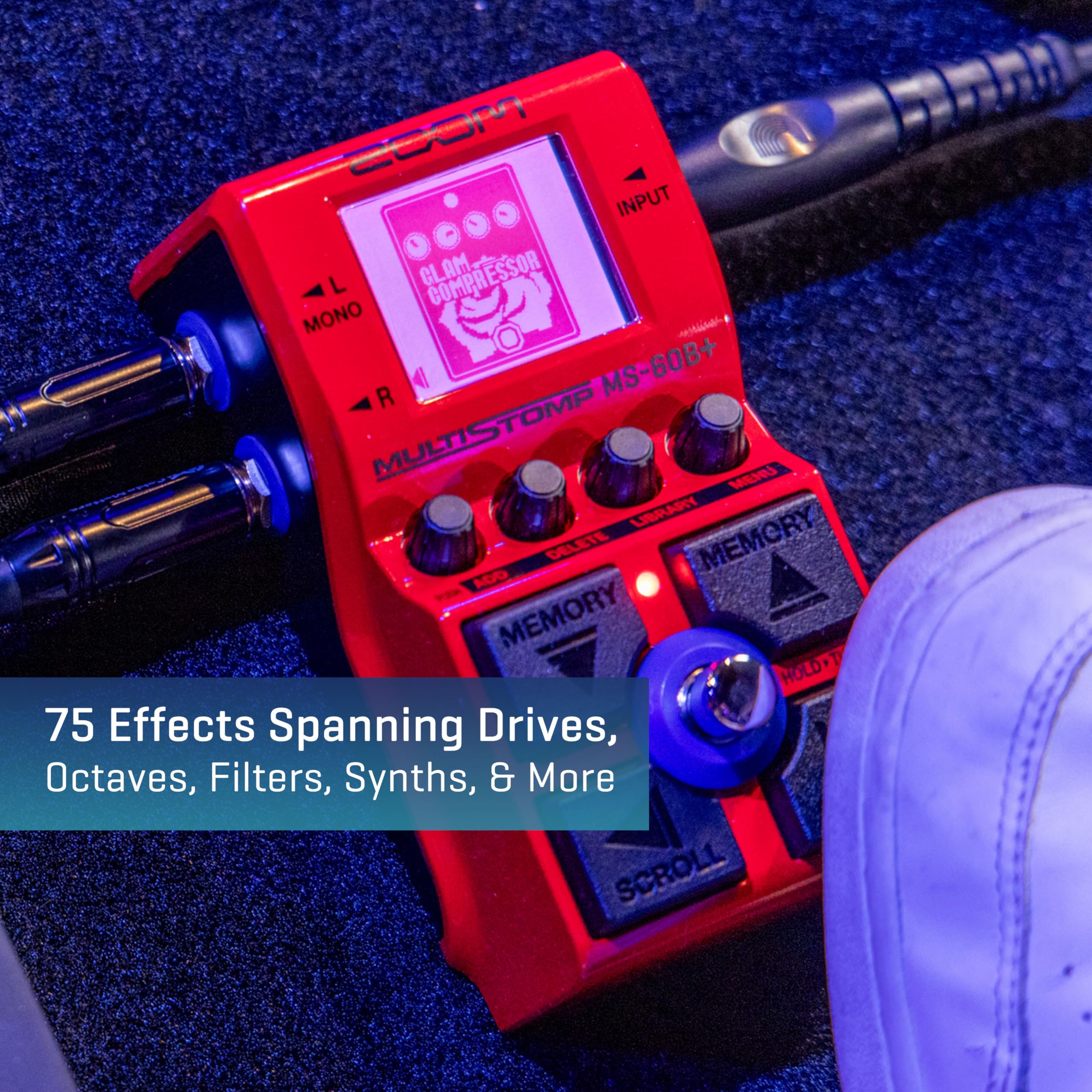 Amazon.com: Zoom MS-60B+ MultiStomp Bass Effects Pedal with 95+