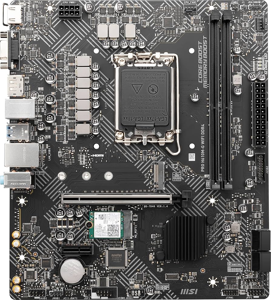 Amazon.com: MSI PRO H610M-G WiFi DDR4 ProSeries Motherboard (12th
