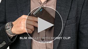 Amazon.com: YBONNE Thin Front Pocket Wallet for Men and Women
