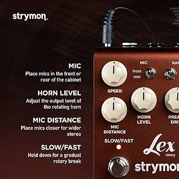 Amazon.com: Strymon Lex V2 Rotary Speaker Guitar Effects Pedal for