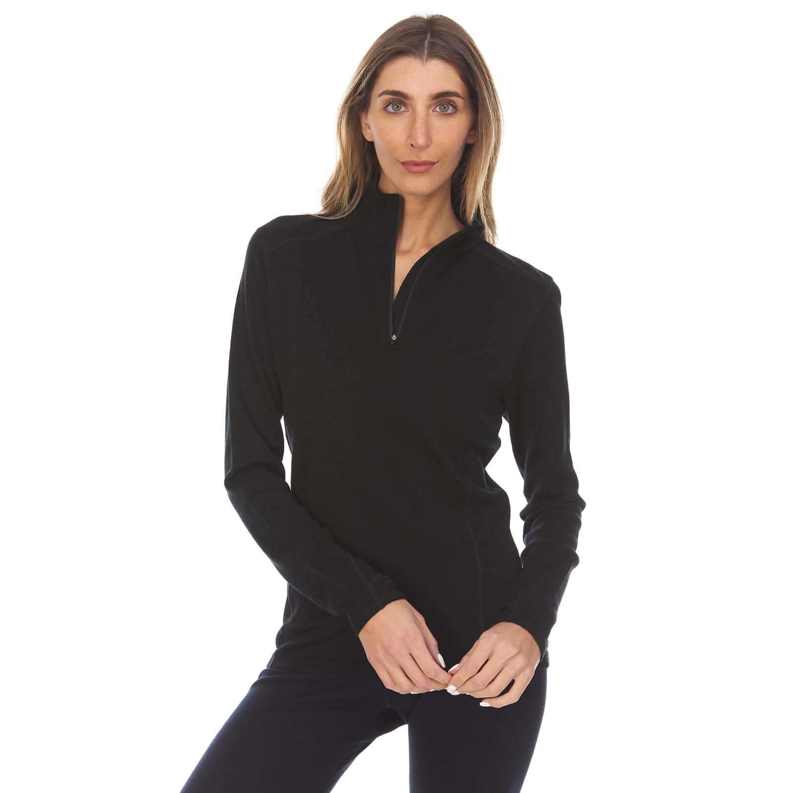 Midweight Women's Merino Wool 1/4 Zip