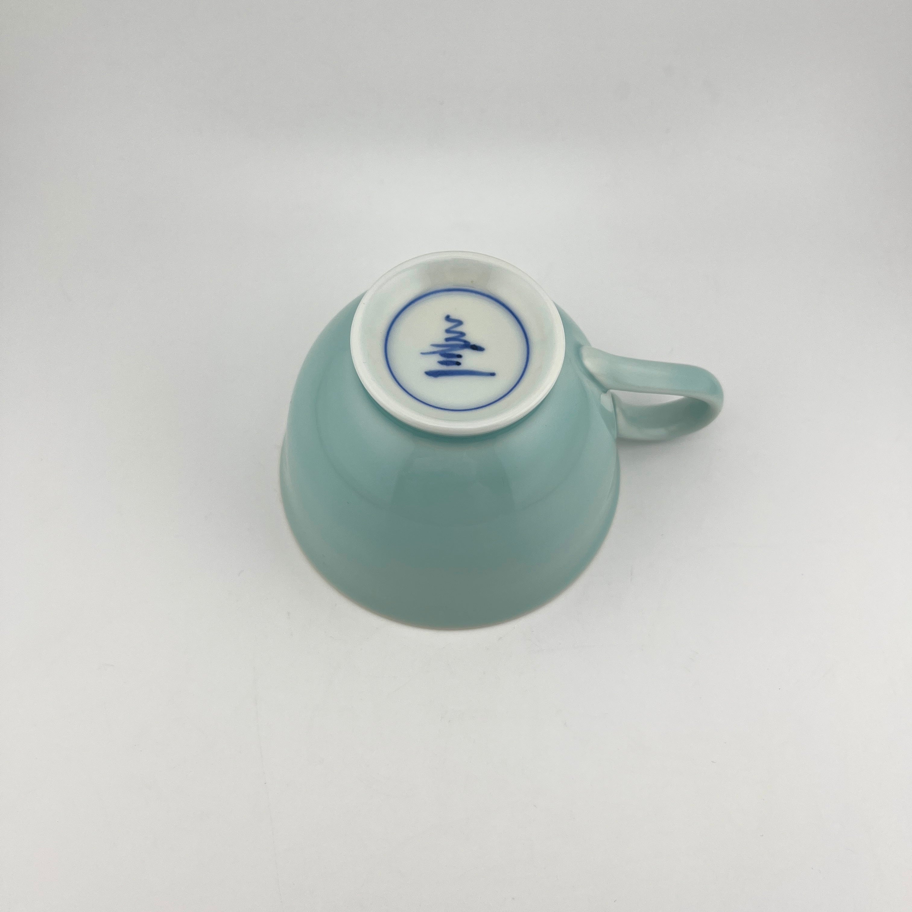 伊万里焼 文三窯 青磁椿絵碗皿 – 生活民芸 なかむた