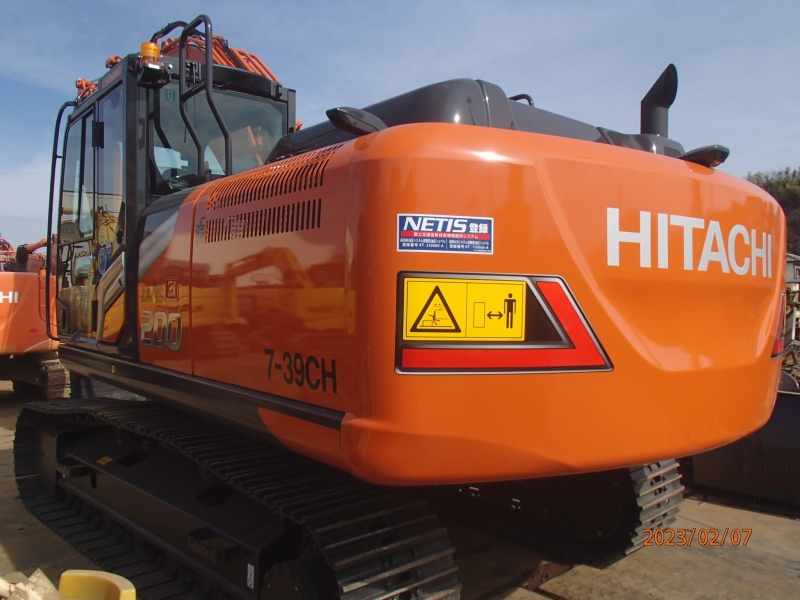 2023年2月7日 新車0.7パワーショベル ZX200-7 2台納車されました