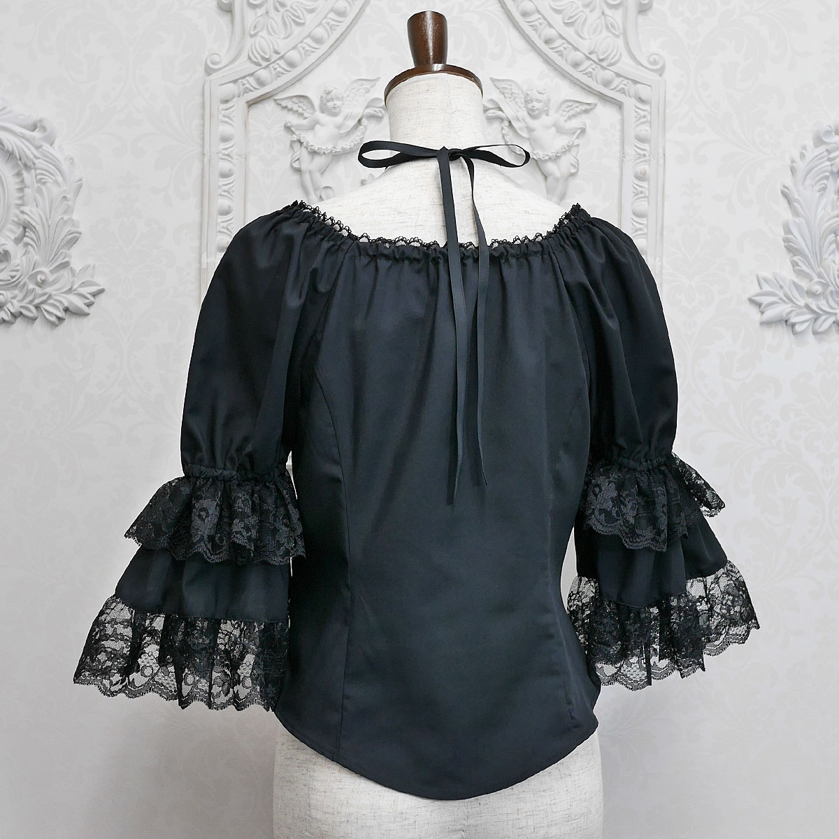 ブラウス・ヴァルネ半袖/品番301023 MIHO MATSUDA