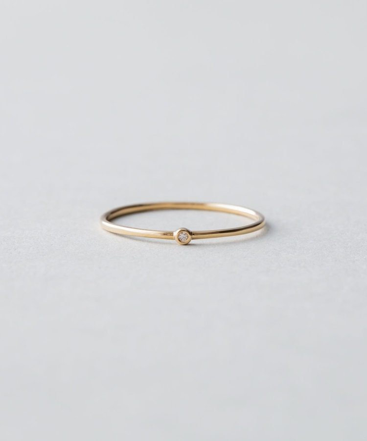 K18YG スキニー ダイヤモンド リング（203008） ｜ women（ウィメンズ