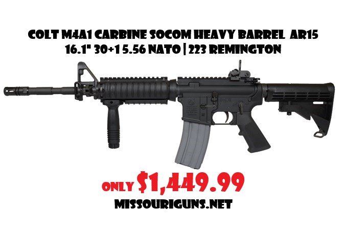 Colt M4A1 Carbine SOCOM Heavy Barrel AR-15 Semi-Auto Rifle AR15