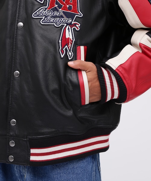 VARSITY JACKET RED AXES ／ バーシティジャケット レッドアクシズ