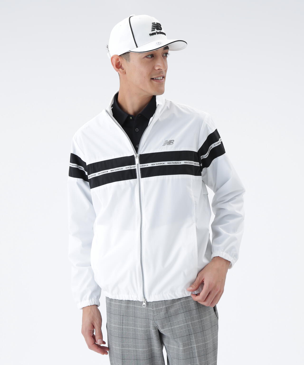 撥水 ストレッチ フルジップ ウインド ブルゾン (MENS) | new balance