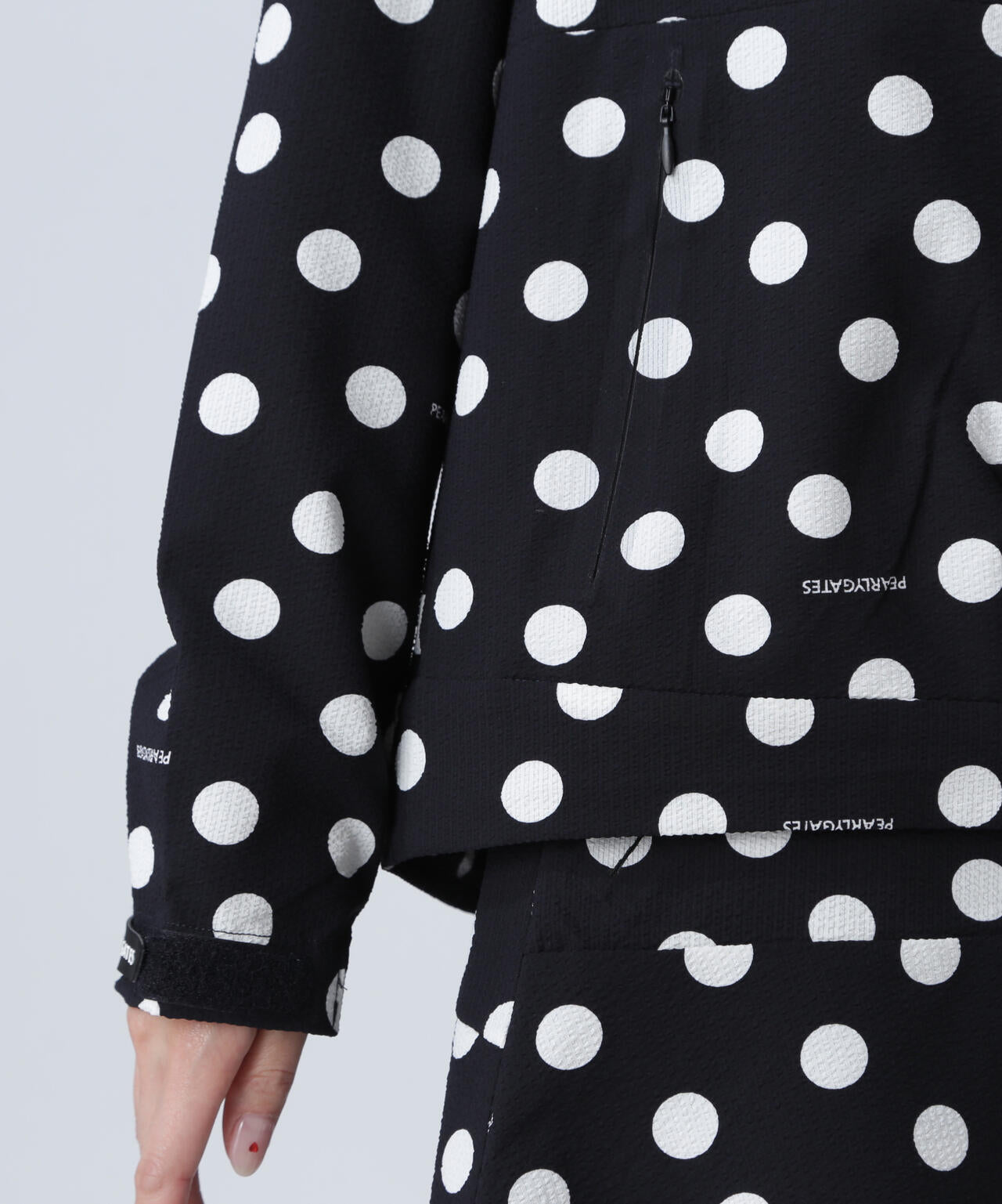 Peストレッチサッカー フルジップフーディ ＜ランダムドット柄