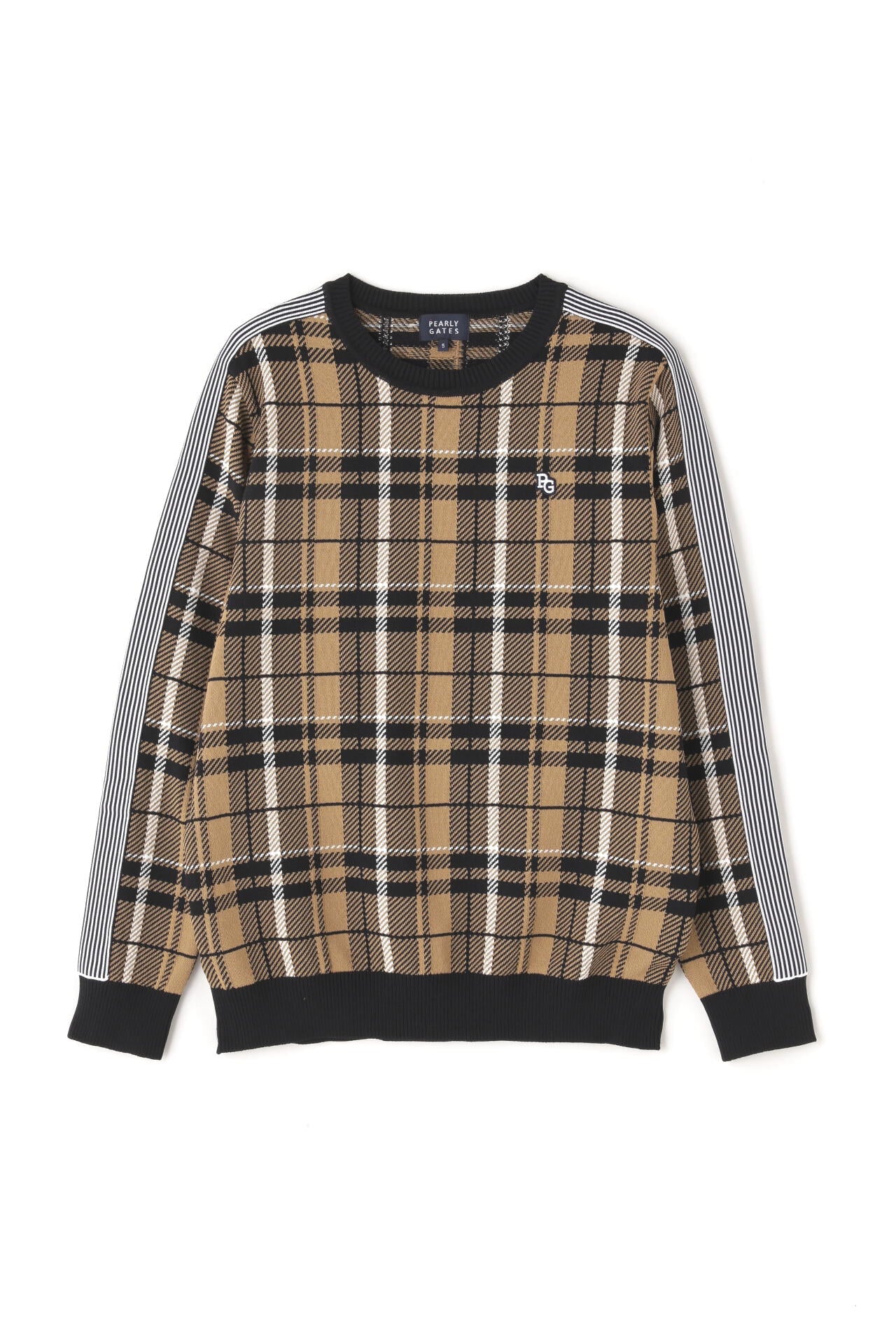 クルーネックニットプルオーバー ＜CHECKシリーズ＞ | PEARLY GATES