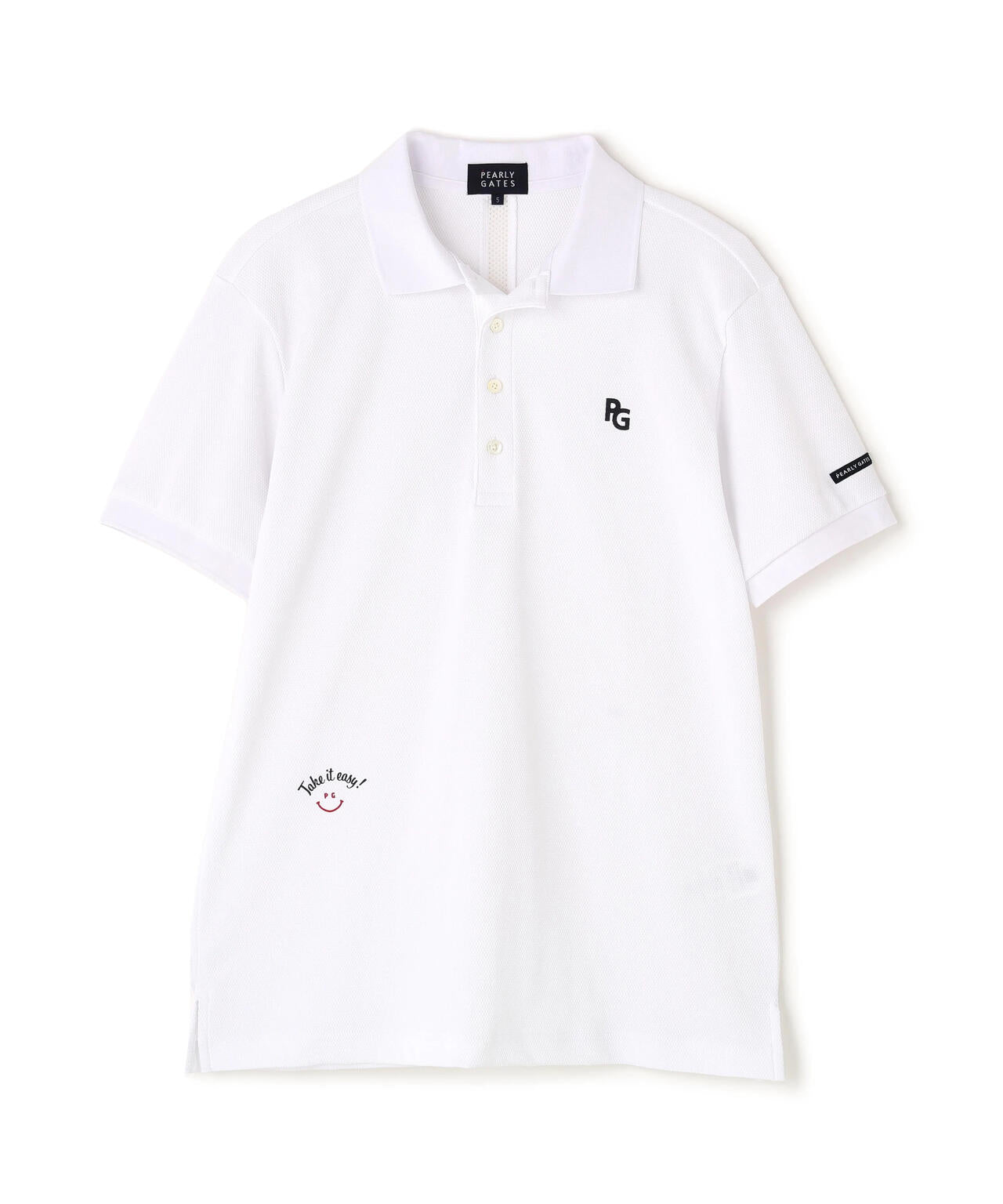 PEARLY GATES ヘリンボーンポロシャツ made in Japan PEARLY GATES