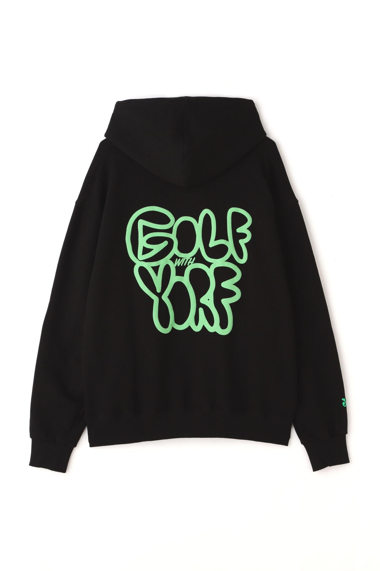 YORF（ヨルフ）】ゴシックロゴフーディー | Awesome Golf（オーサム