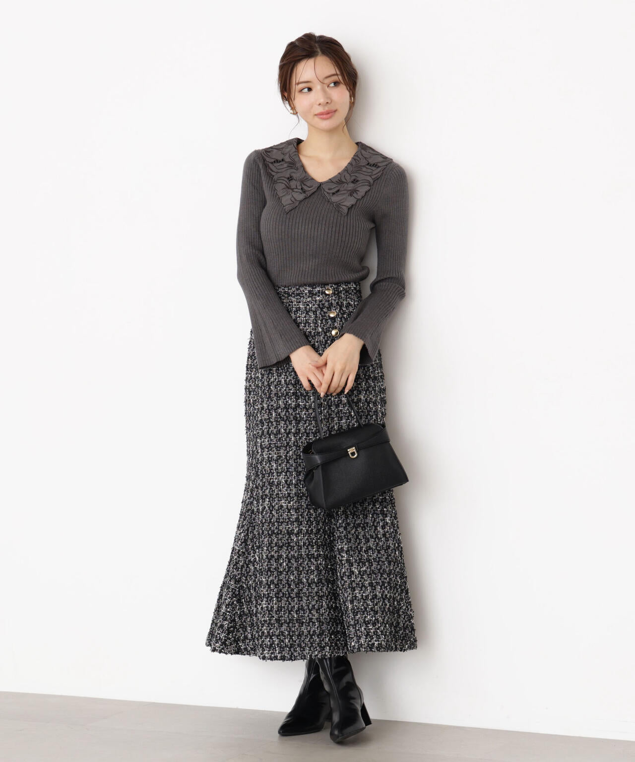 ラメツイードマーメイドスカート | PROPORTION BODY DRESSING