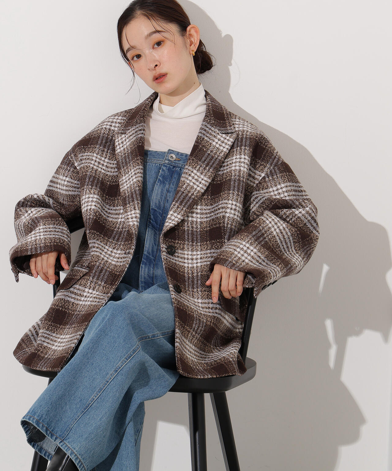 岸本セシルさん着用】オーバージャケットコート | N. Natural Beauty