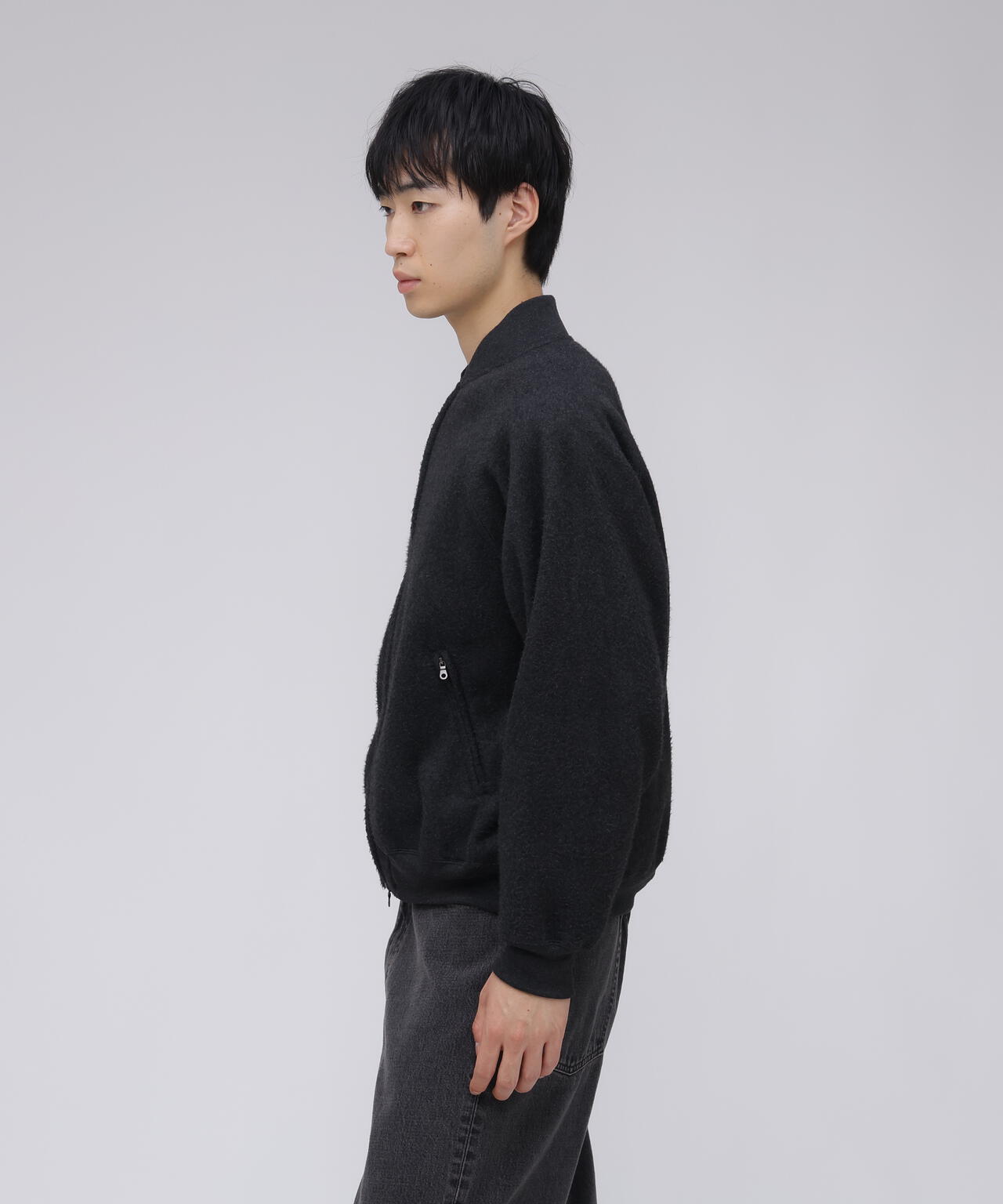 blurhms / POLYESTER SILK FLEECE BOMBER JACKET | THE LIBRARY（ザ