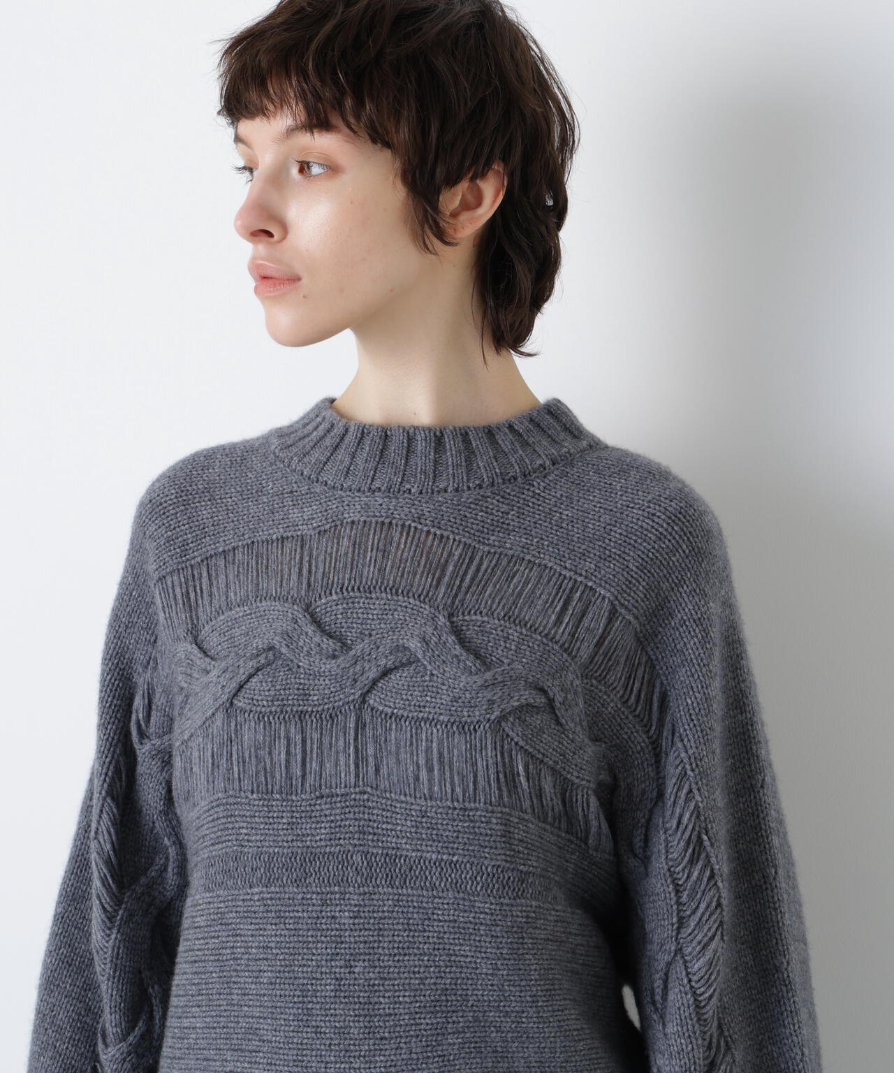 ウールカシミヤケーブルニット | hLM（エイチエルエム） ｜【公式