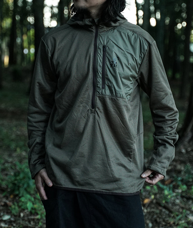 STATIC ADRIFT HALF ZIP HOODY / スタティック アドリフトハーフジップ