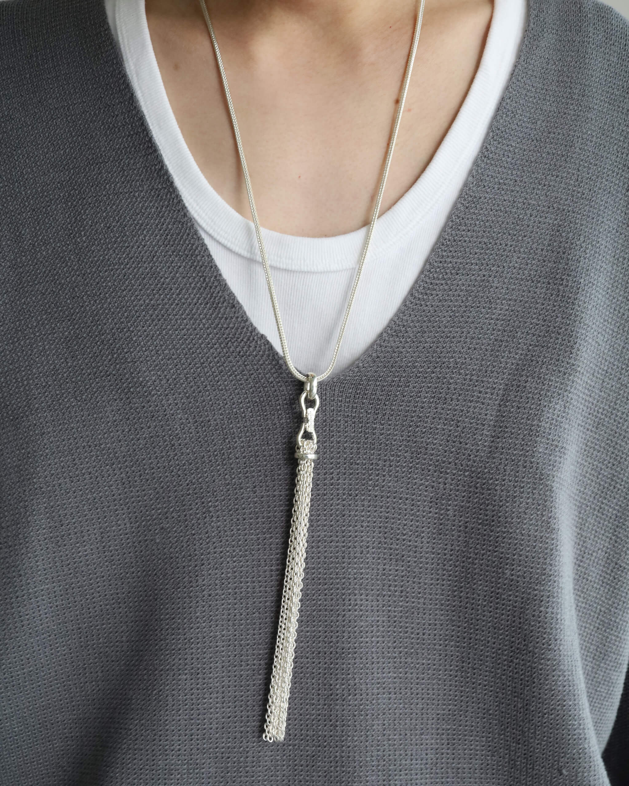 WAKAN SILVER SMITH Tassel necklace (M) [C-037] -MORLS-