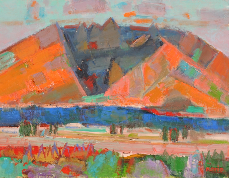 絵画「根子岳」2006 P10 油絵 絵画「根子岳」2006 P10 油絵 絵画