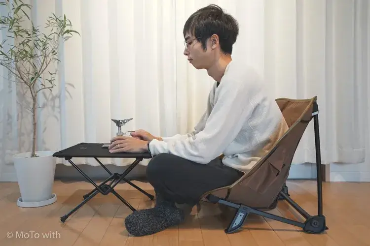 ヘリノックス｜タクティカルテーブルSのレビュー！バイクのソロ