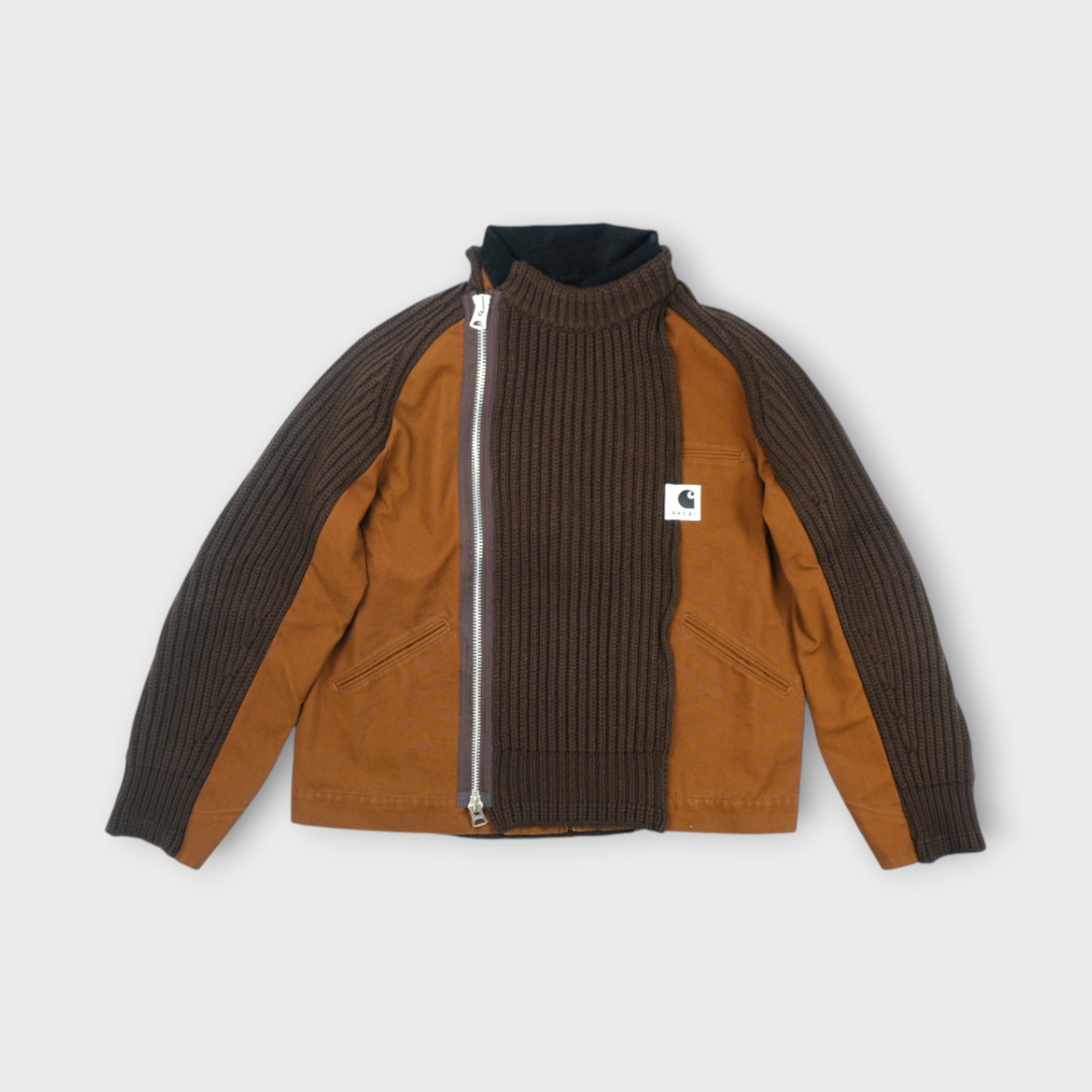 sacai Carhartt WIP Washed Duck x Wool Knit Blouson – mou by ACROPOLIS