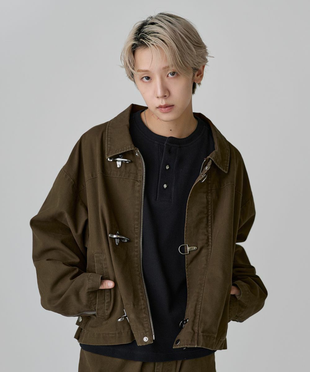 SET-UP着用可能】ファイヤーマンショート丈ダックジャケット | MSG