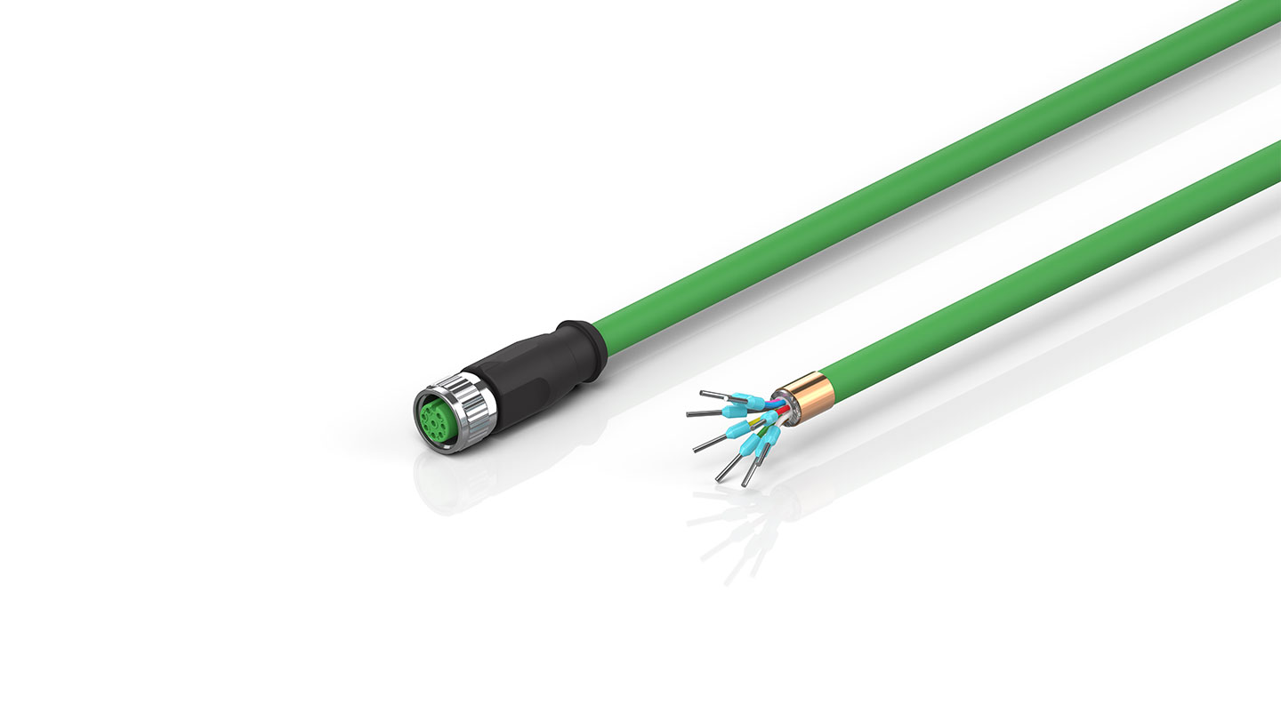 ZK4000-8200-2xxx | Encoder connection cable 0.25 mm² with M12 plug