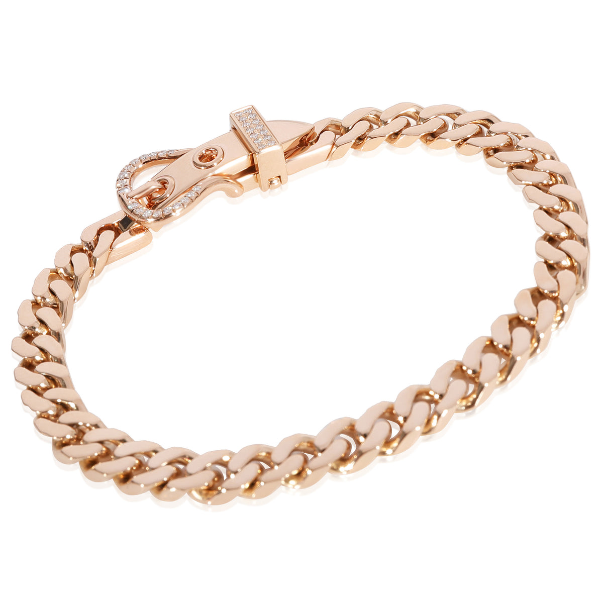Hermès Boucle Sellier Bracelet Diamond Bracelet in 18k Rose Gold
