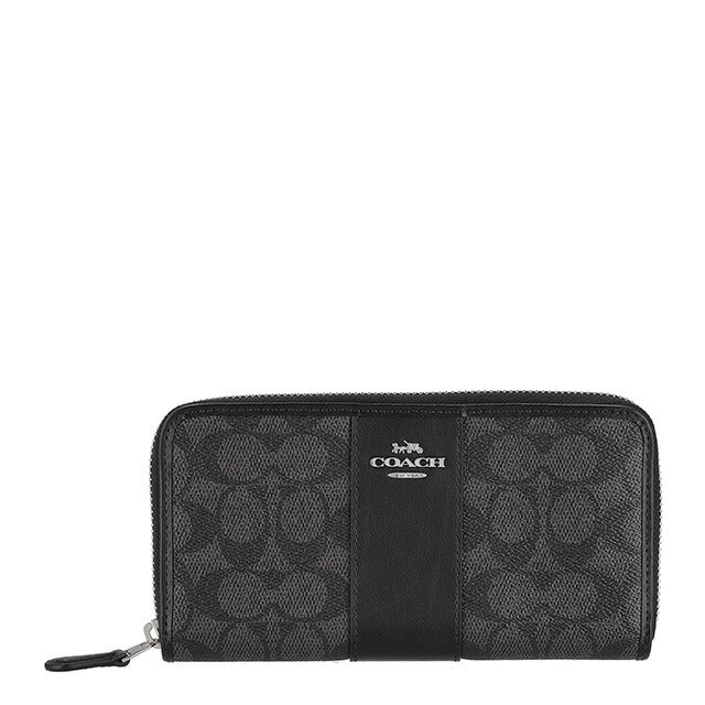 コーチ 長財布 メンズ ブランド COACH CCQ07 SVO1U ブラック