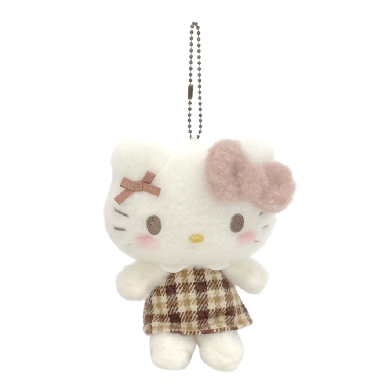 ほわモカチェック ハローキティ マスコット | ナカジマ