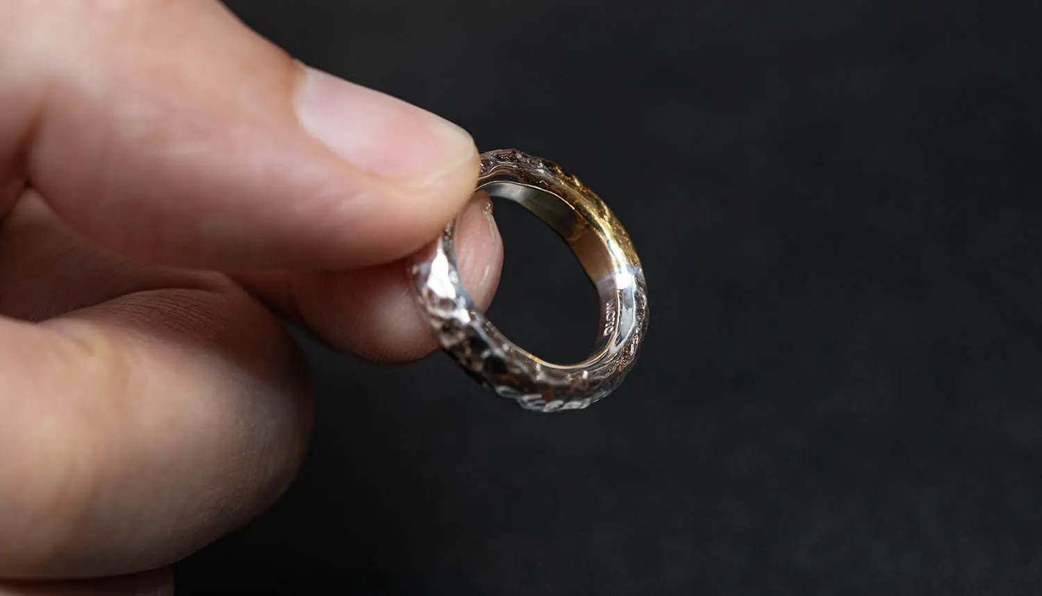 美しい指輪】 MOTO RT-02 月と太陽 リング (K24＆999SV)