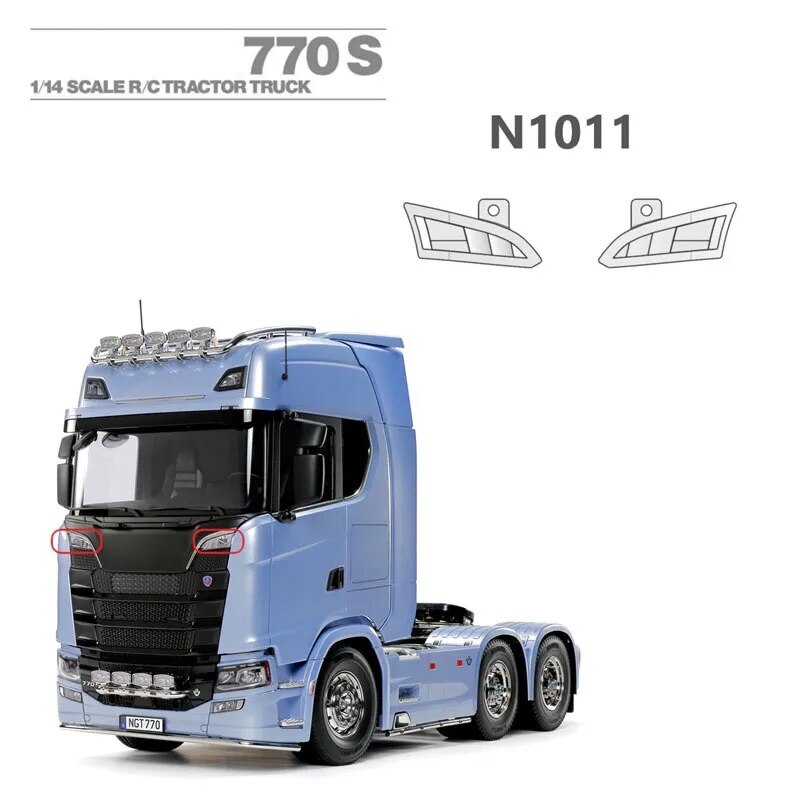 2 個 LED フロントスポットライトランプ 1/14 タミヤ RC ダンプ