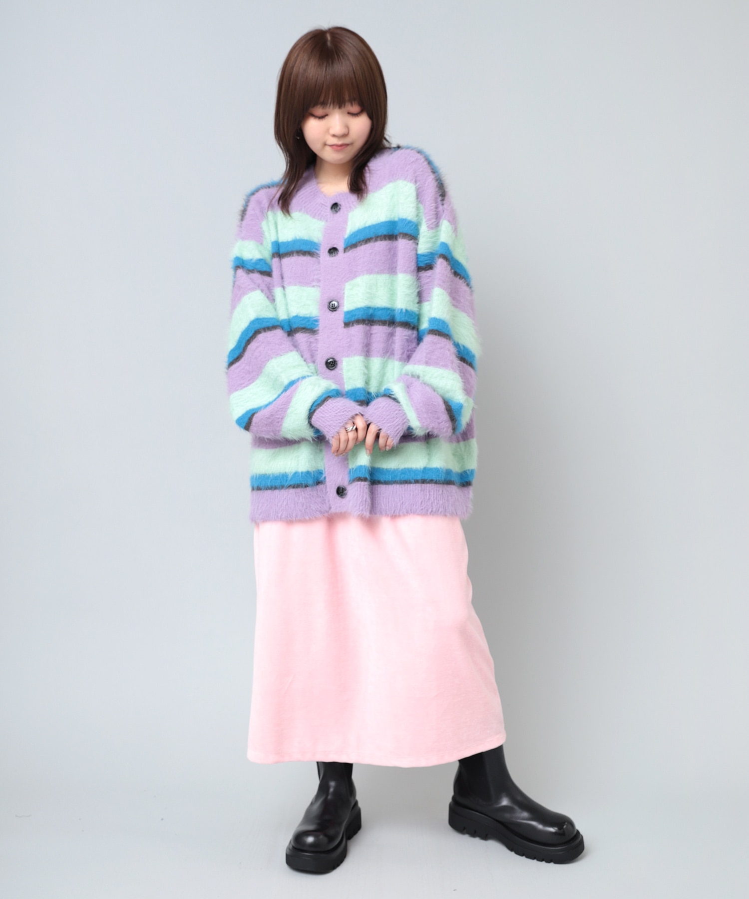 G1063 ベロアナロースカート(M ピンク): スカート - RNA ONLINE STORE