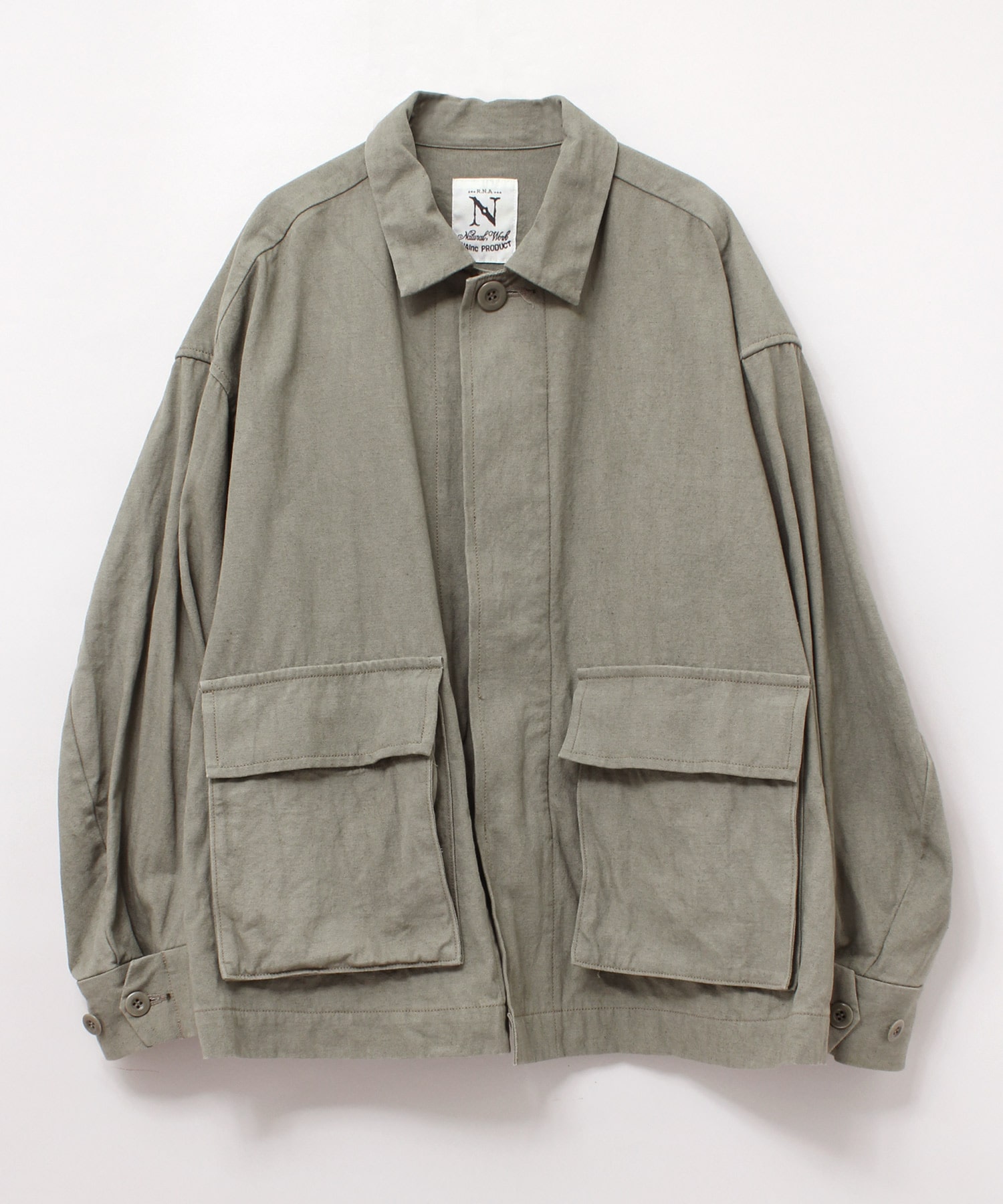 J2016 綿麻ルーズオックスジャケット(M ナチュラル): アウター - RNA