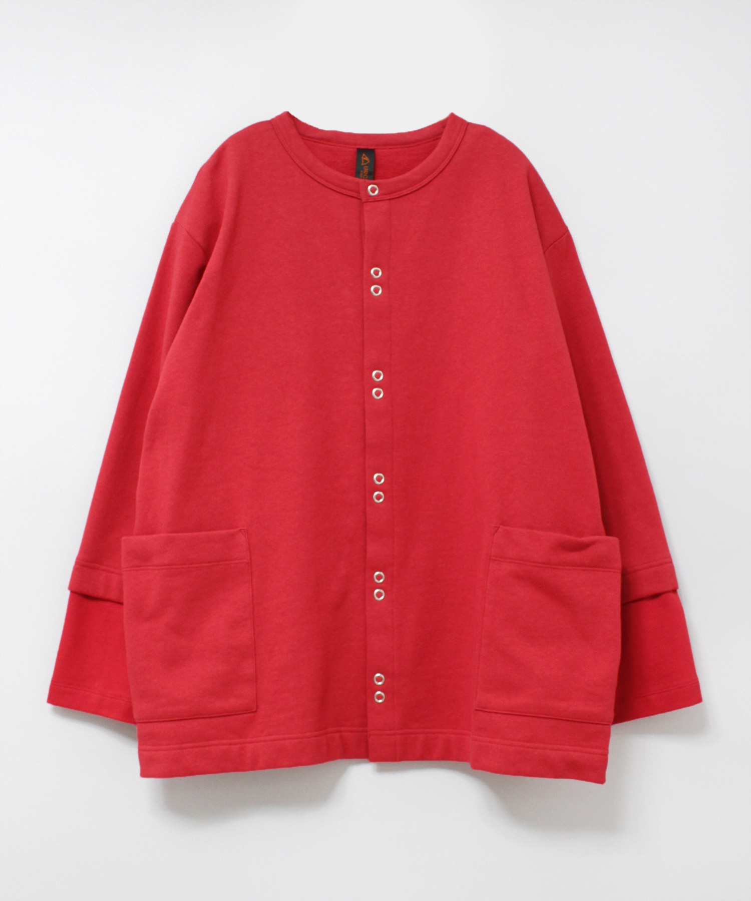 M2131 ふんわりスウェットスナップカーディガン(M オフホワイト