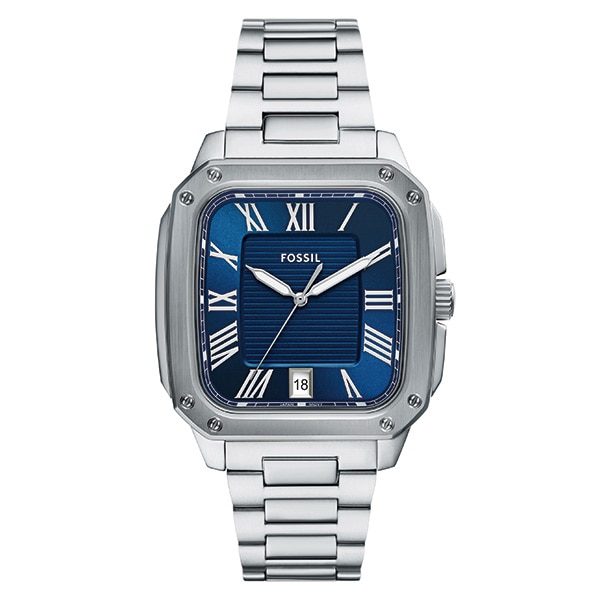 Fossil CROSBY FS6121 クォーツ メンズ(ブルー): FOSSIL - チック