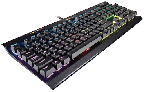 CORSAIR、Cherry MX Speed軸で8MBメモリ内蔵のゲーミングキーボード