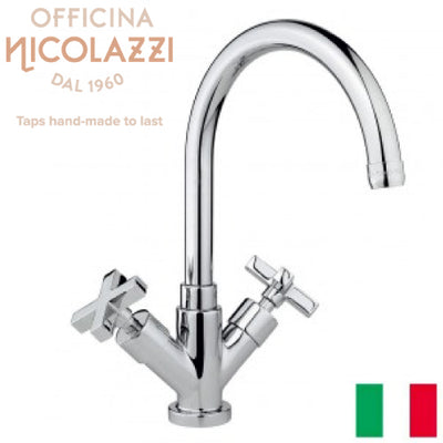 イタリア製 高級水栓金具 洗面水栓 混合水栓 蛇口 2206【受注生産