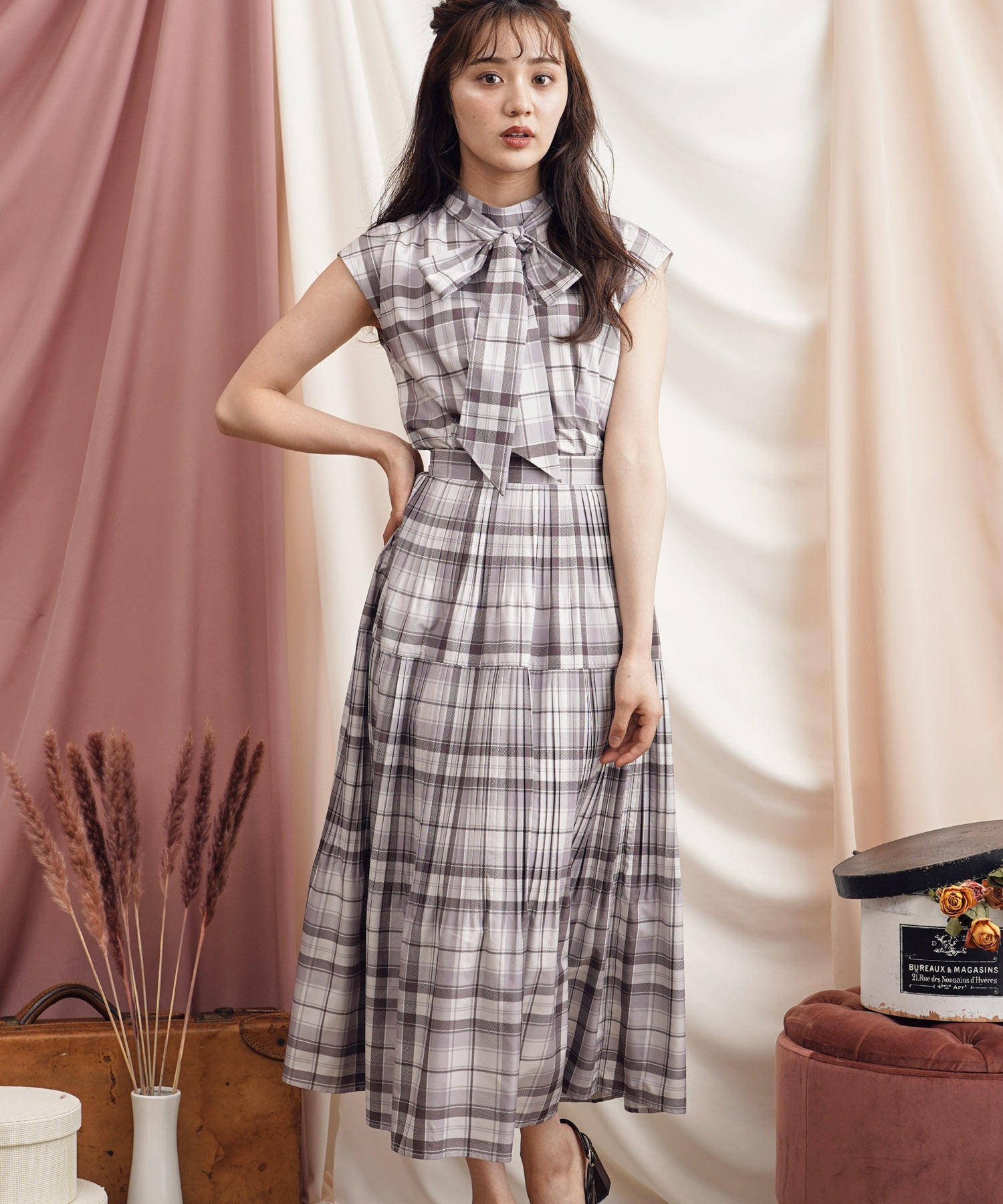 タフタチェックスカート | フレアスカート | NOELA OFFICIAL WEB STORE