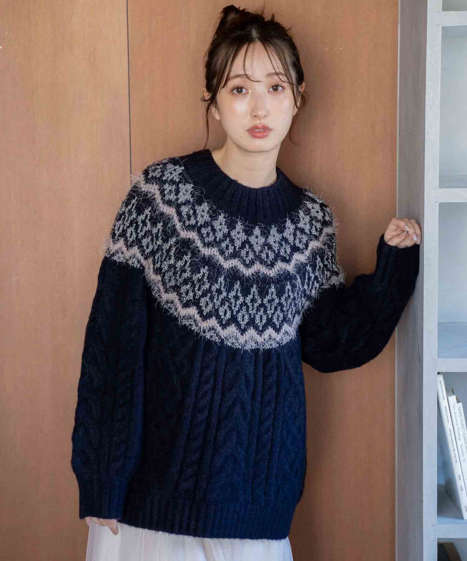 ジャガードケーブルニット | ニット | NOELA OFFICIAL WEB STORE