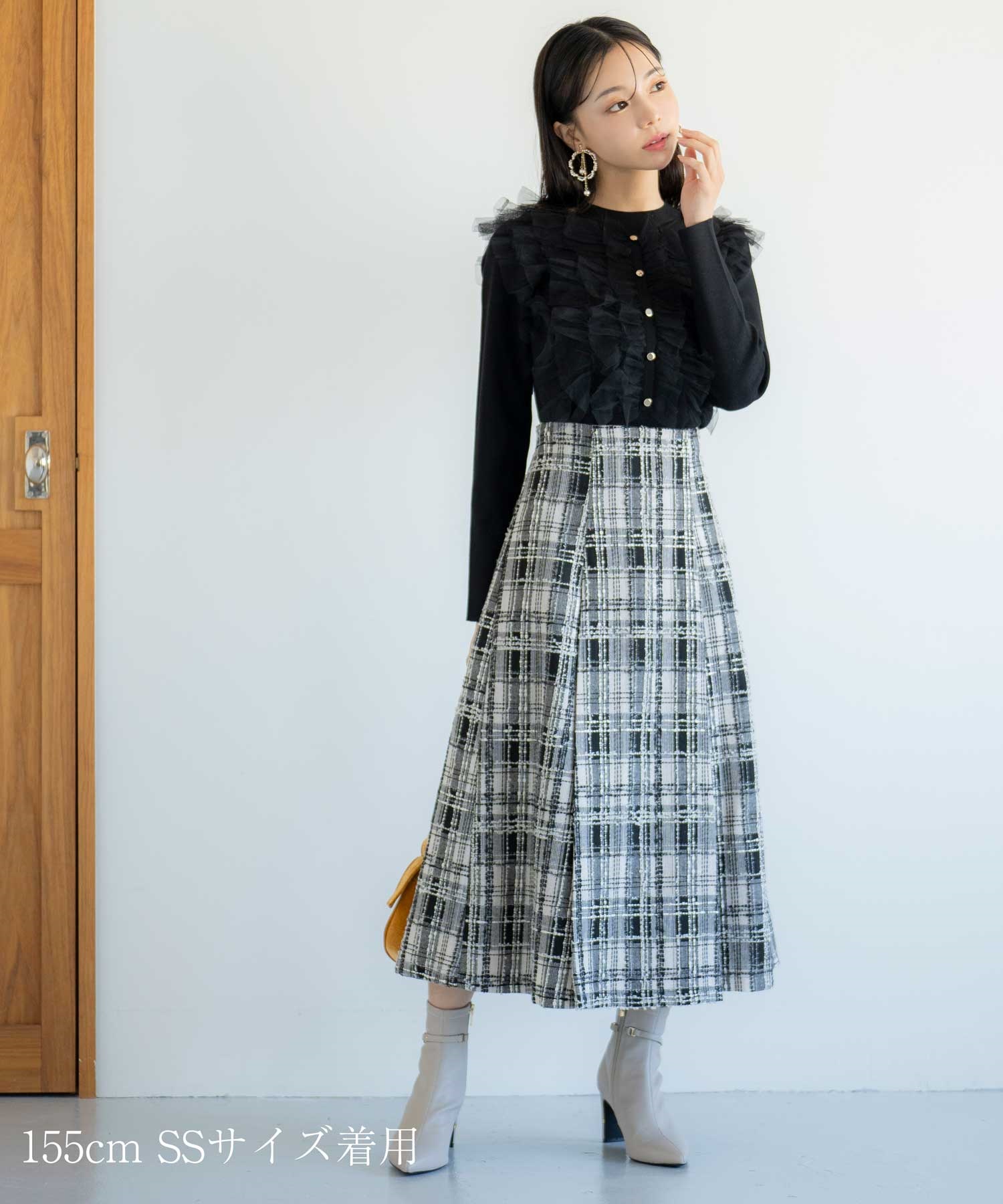 SSサイズあり】ラメチェックフレアスカート | フレアスカート | NOELA