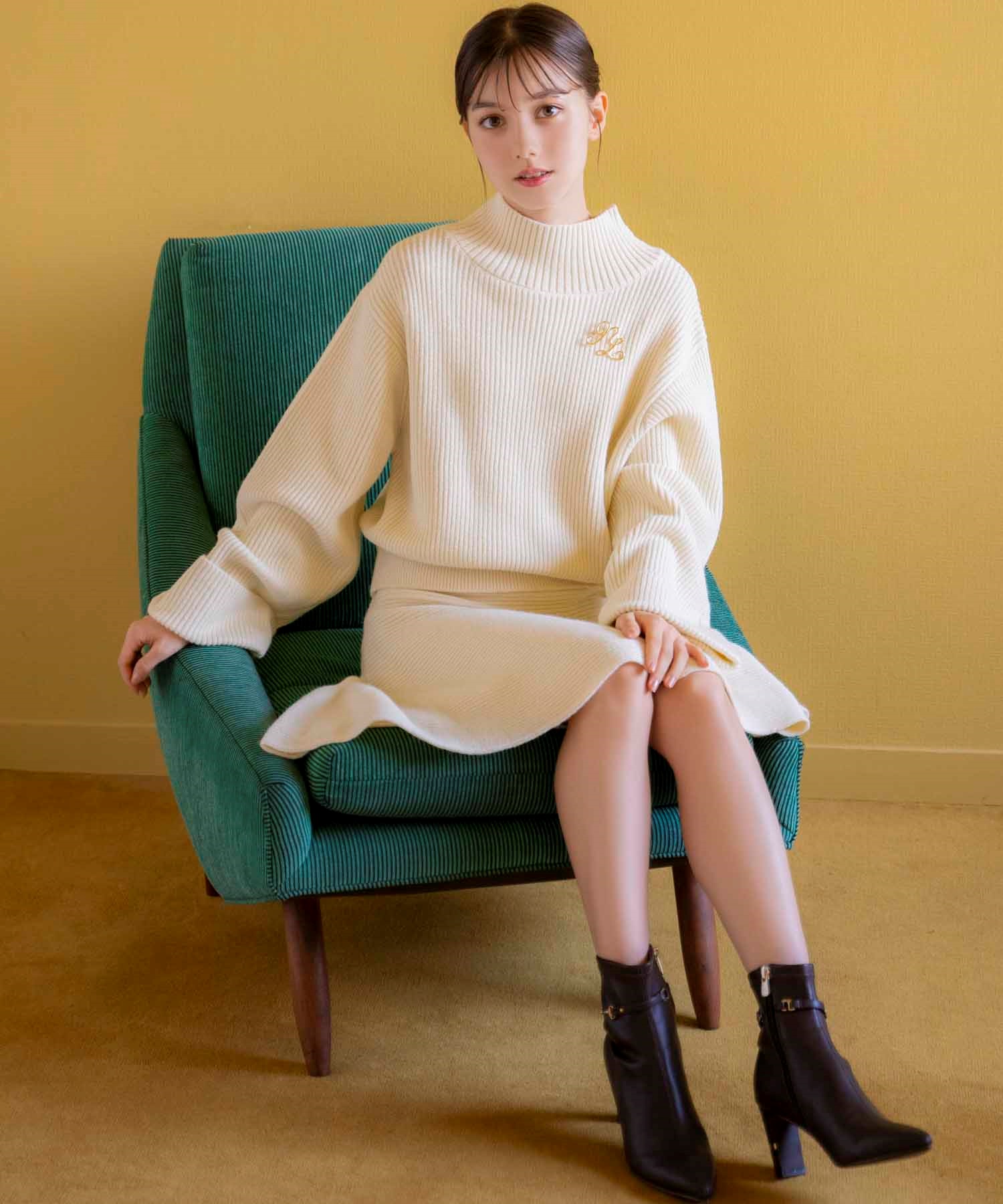 WEB限定】ブローチ付きニットセットアップ | セットアップ | NOELA