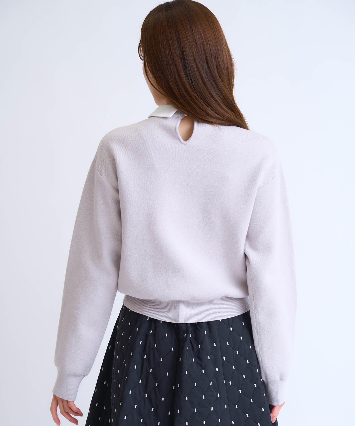 襟付きスウェットライクニット | ニット | NOELA OFFICIAL WEB STORE