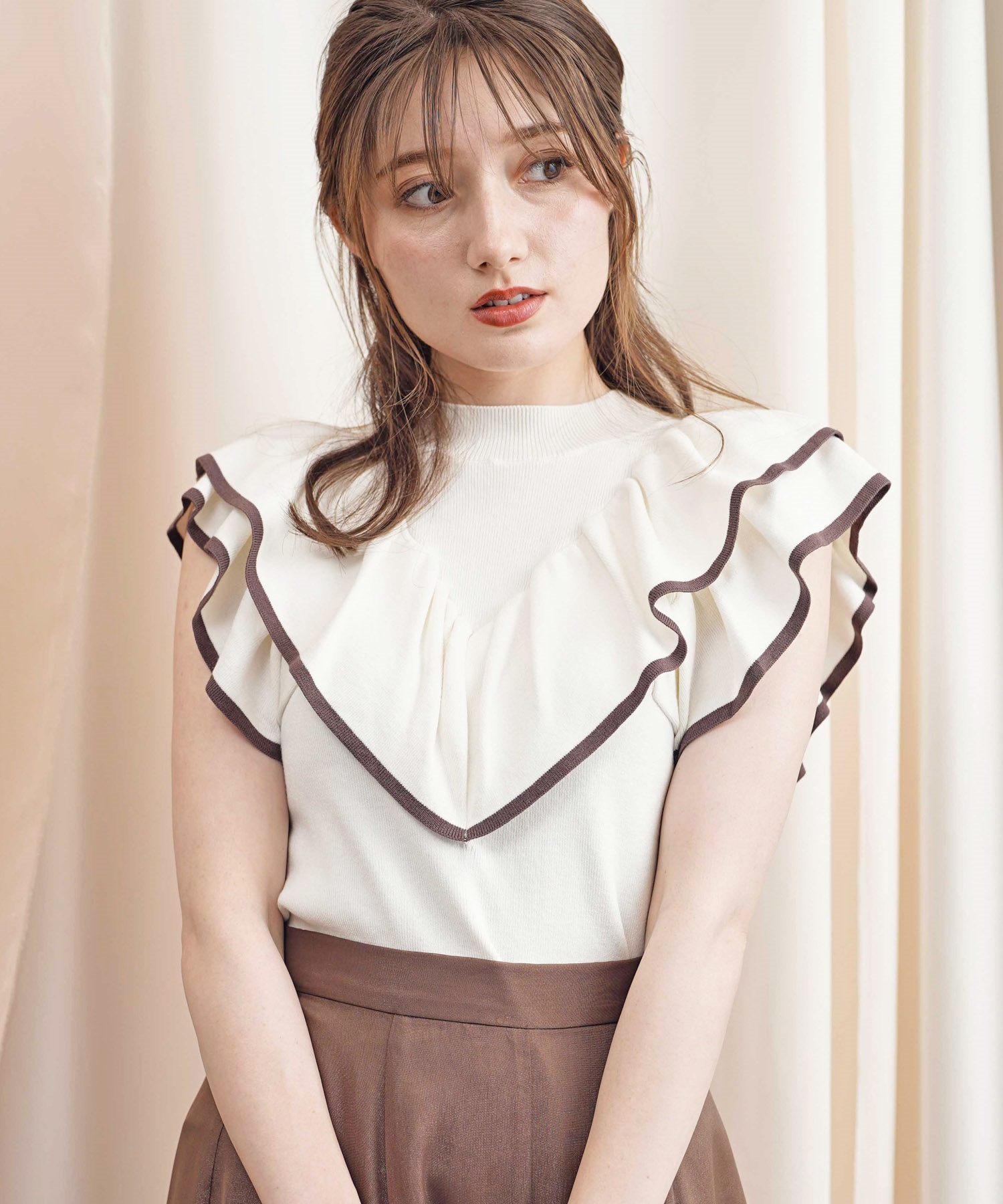 ハイネックフリルニット | ニット | NOELA OFFICIAL WEB STORE