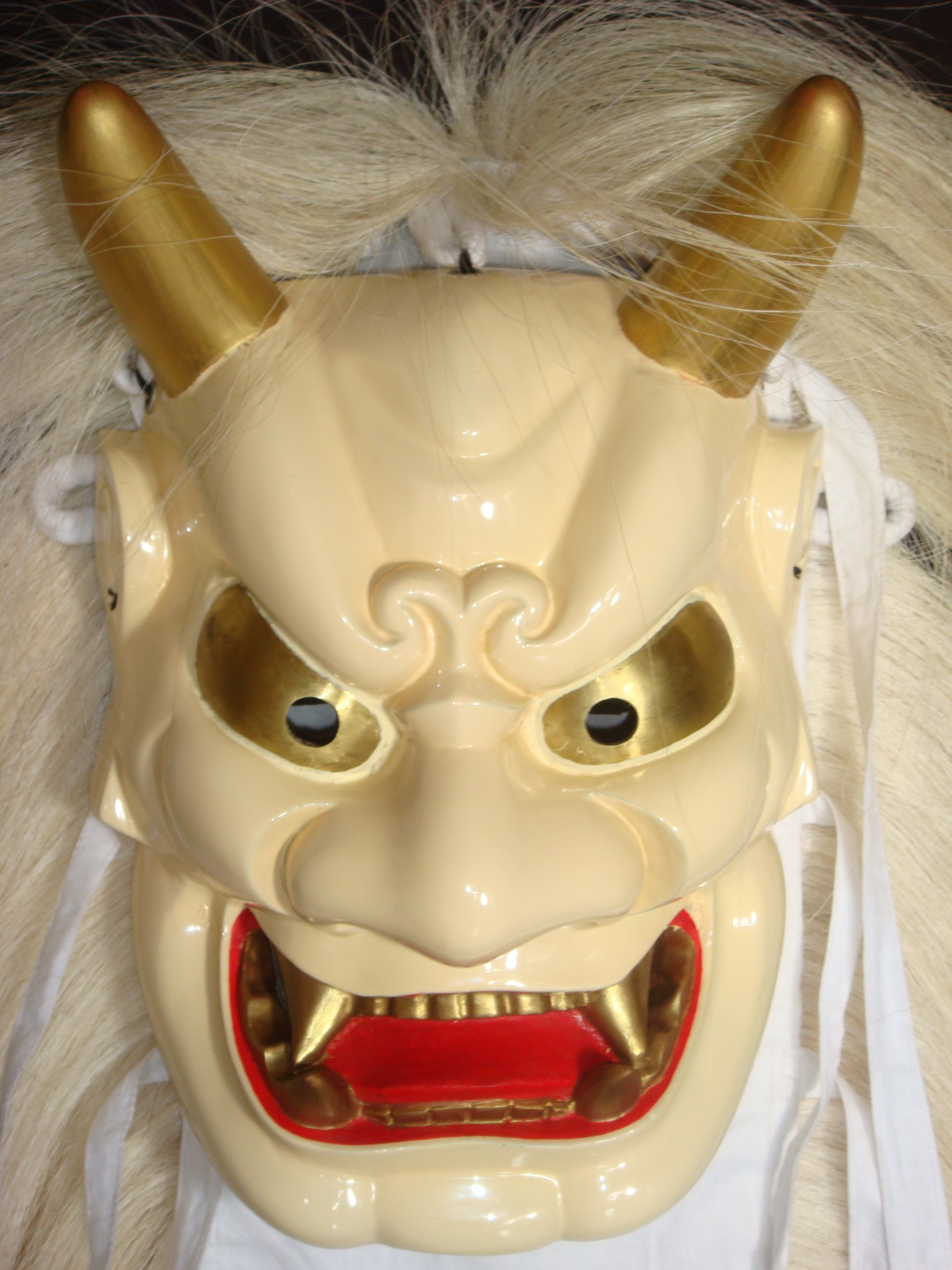 鬼太鼓面W振毛付