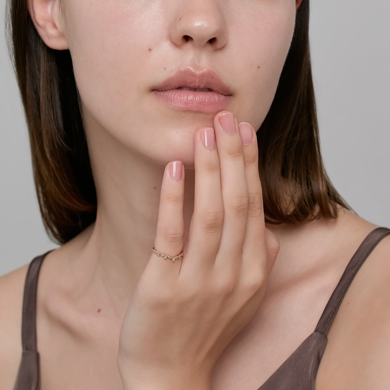 Pocket Ring】K5ダイヤモンドピンキーリング｜ピンキーリング